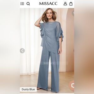 REDUCED AGAIN. MISSACC NIB Jumpsuit with overlay.   NEW!!!
